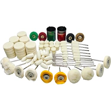 PHYHOO Muslin Polishing Buffing Wheel Buffs Set Fits Dremel Rotary Tools 2353mm Shank 40 Pieces I442144134