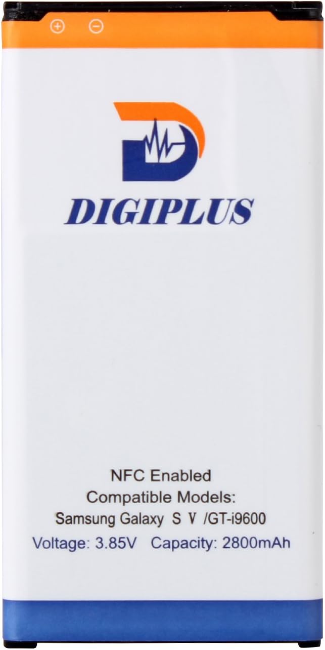 Digiplus 2800mAh Li-Ion Replacement Battery with NFC Chip and Google Wallet Capable for Samsung Galaxy S5, Galaxy S5 Active and Galaxy S5 Sport