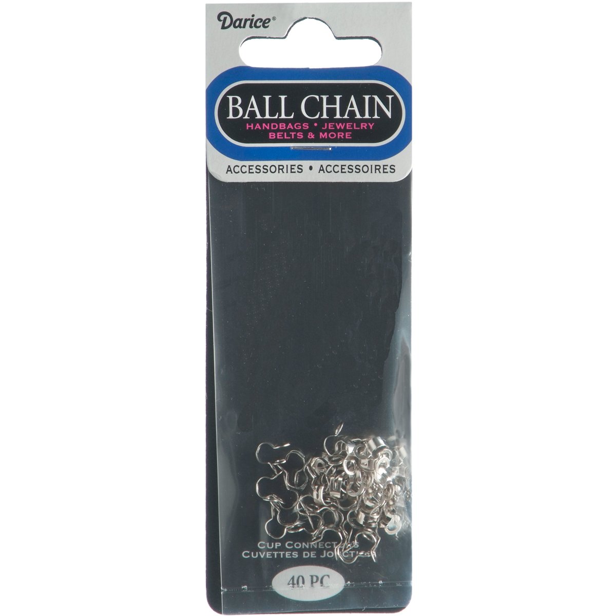 Ball Chain Connectors 2.4mm 40/PkgNickle/Cup Industrial