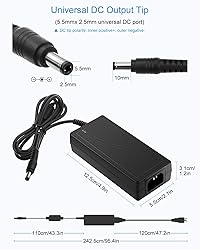 ALITOVE 5V 5A AC to DC Power Supply Adapter