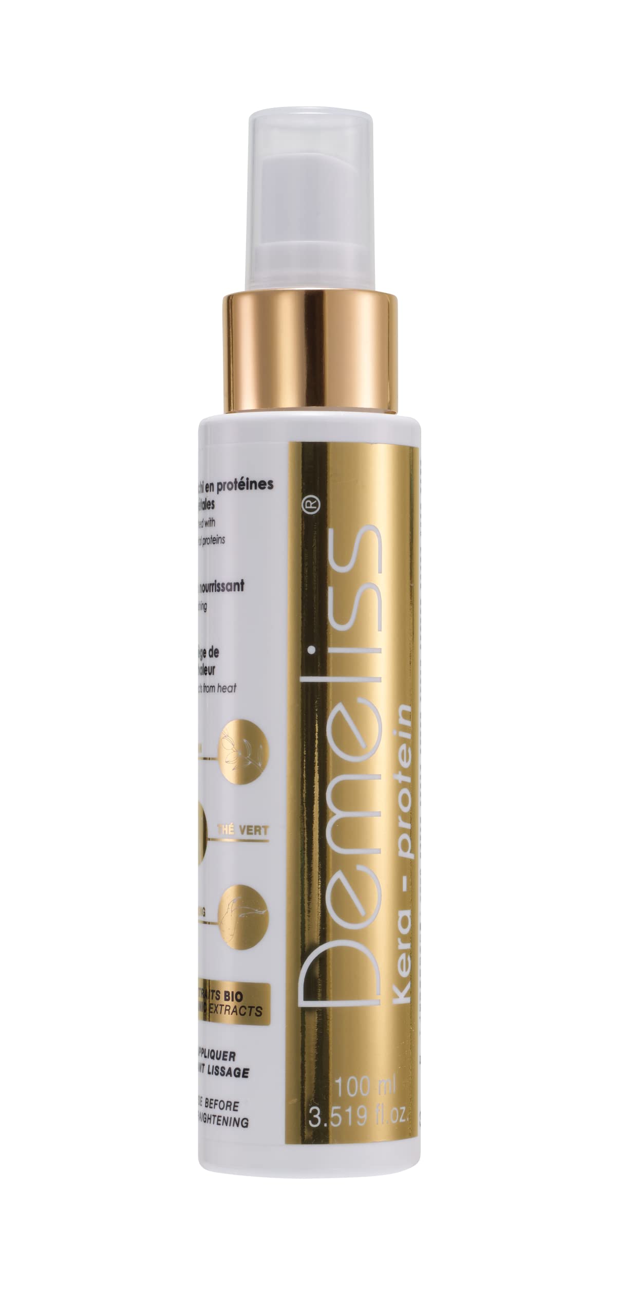 DEMELISS - Kera protein care based on 100 ml keratin - ideal to smoothed hair - nutritional properties - happy fiber protection - rich in plant protein extracts