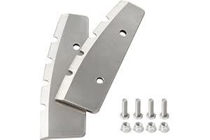 JOJOCY 28340 Replacement Ice Auger Blades 2-Pack, Turbo Stainless Steel Blades 28345 24508 for Eski-mo Qua-ntum, ROC-ket Powe
