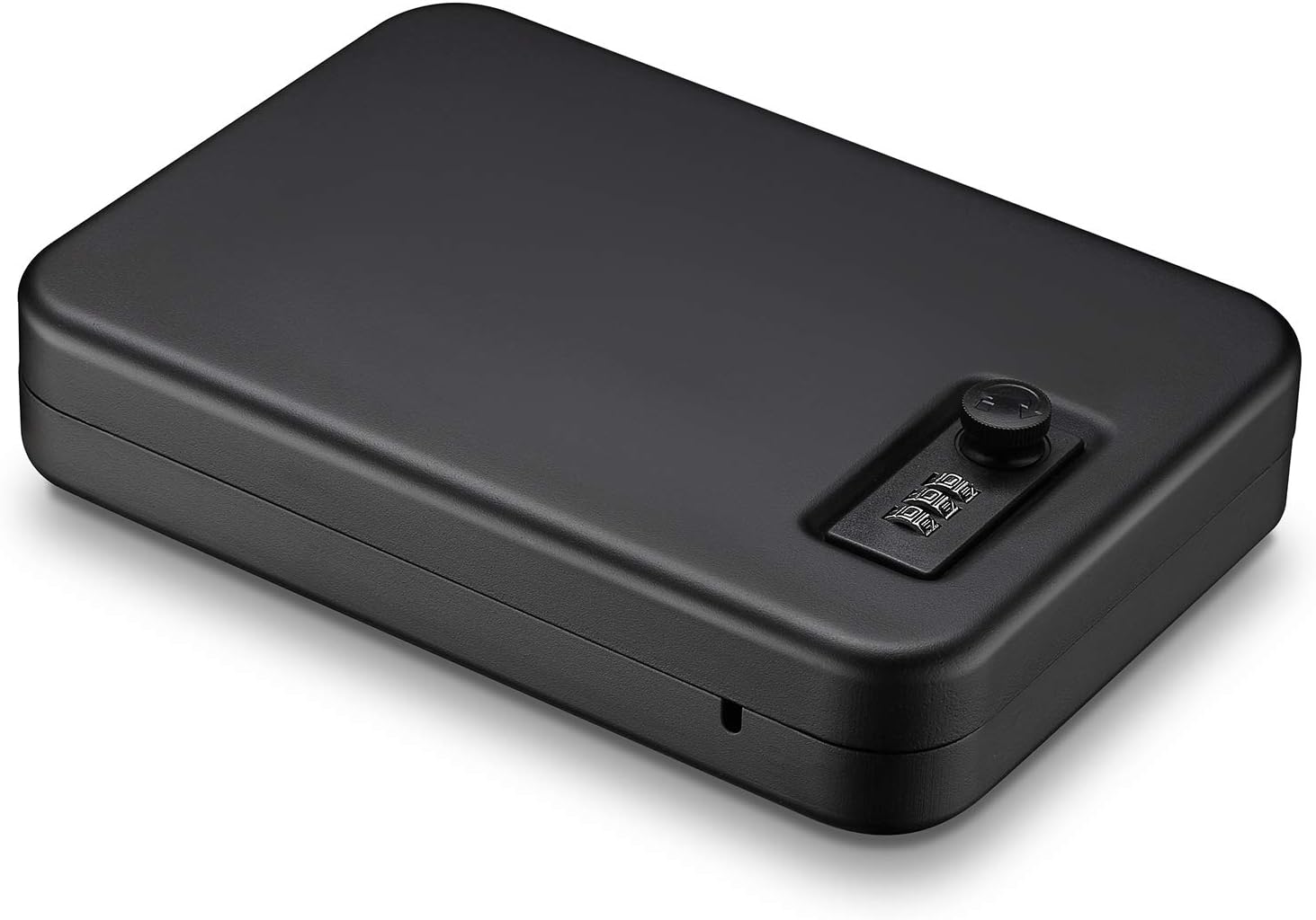 Younion Pistol Safe, Portable Travel Gun Safe,Handgun Lock Box, Gun Safes for Cars, Black