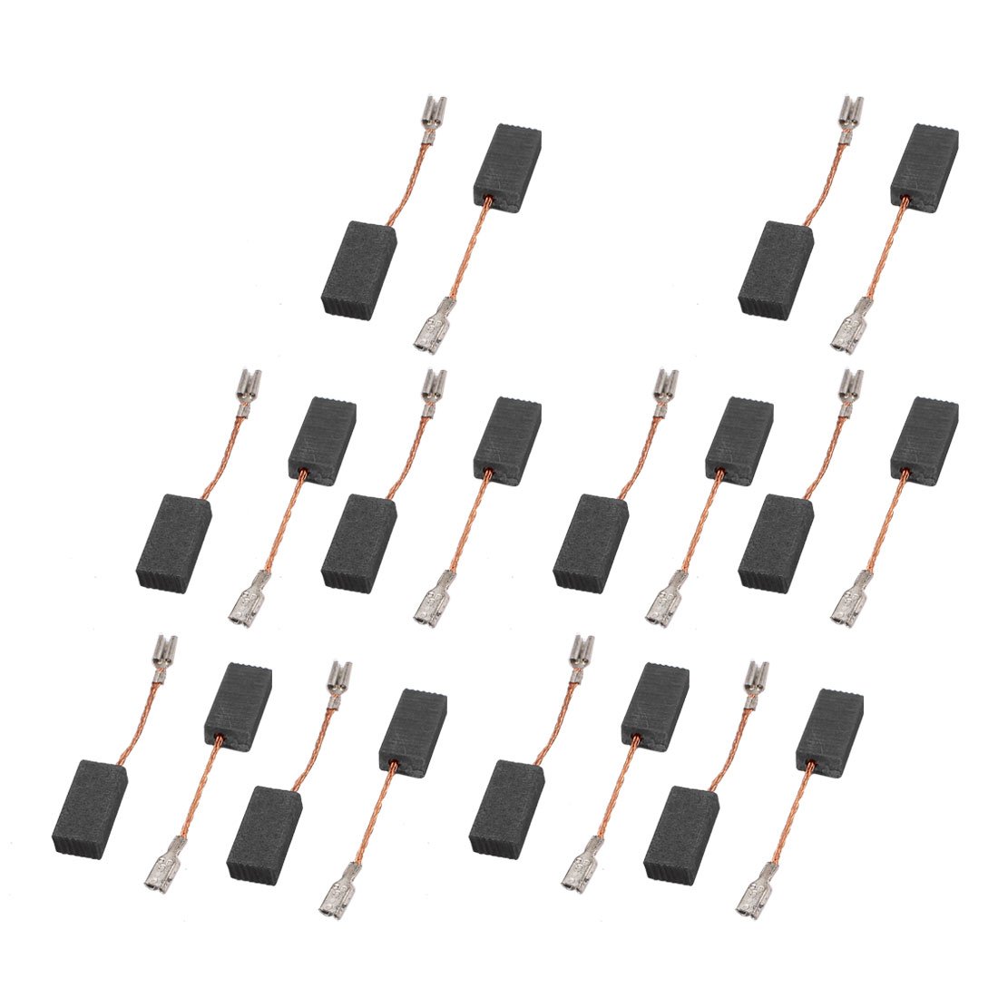Sourcingmap 10 Pairs Electric Drill 5mm x 8mm x 15mm Motor Carbon Brushes Spare Part