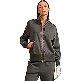 ACEGOLFS Women's Athletic Jackets Lightweight Full Zip up Golf Jackets UPF 50+ Long Sleeve Workout Tops with Pockets Yoga Gym