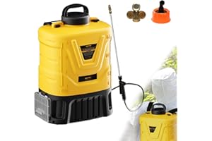 WITLIGHT Backpack Pump Sprayer, Mellif 4-Gal 70 PSI Garden Sprayer Compatible with Dewalt Battery (NOT Included), 2.6 FT Telescopic Wand & 3 Nozzles & Widened Shoulder Strap for Gardening, Washing, Cleaning