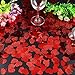 600Pcs Valentines Day Heart Confetti, Red Glitter Valentines Confetti Hearts, Hearts Table Confetti Decorations for Valentine's Day Wedding Anniversary Party Home Table Decoration Photo Booth Backdrop