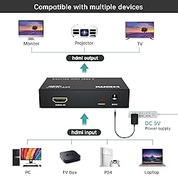 MT-ViKI HDMI Splitter 1 in 4 Out, 1x4 Power HDMI