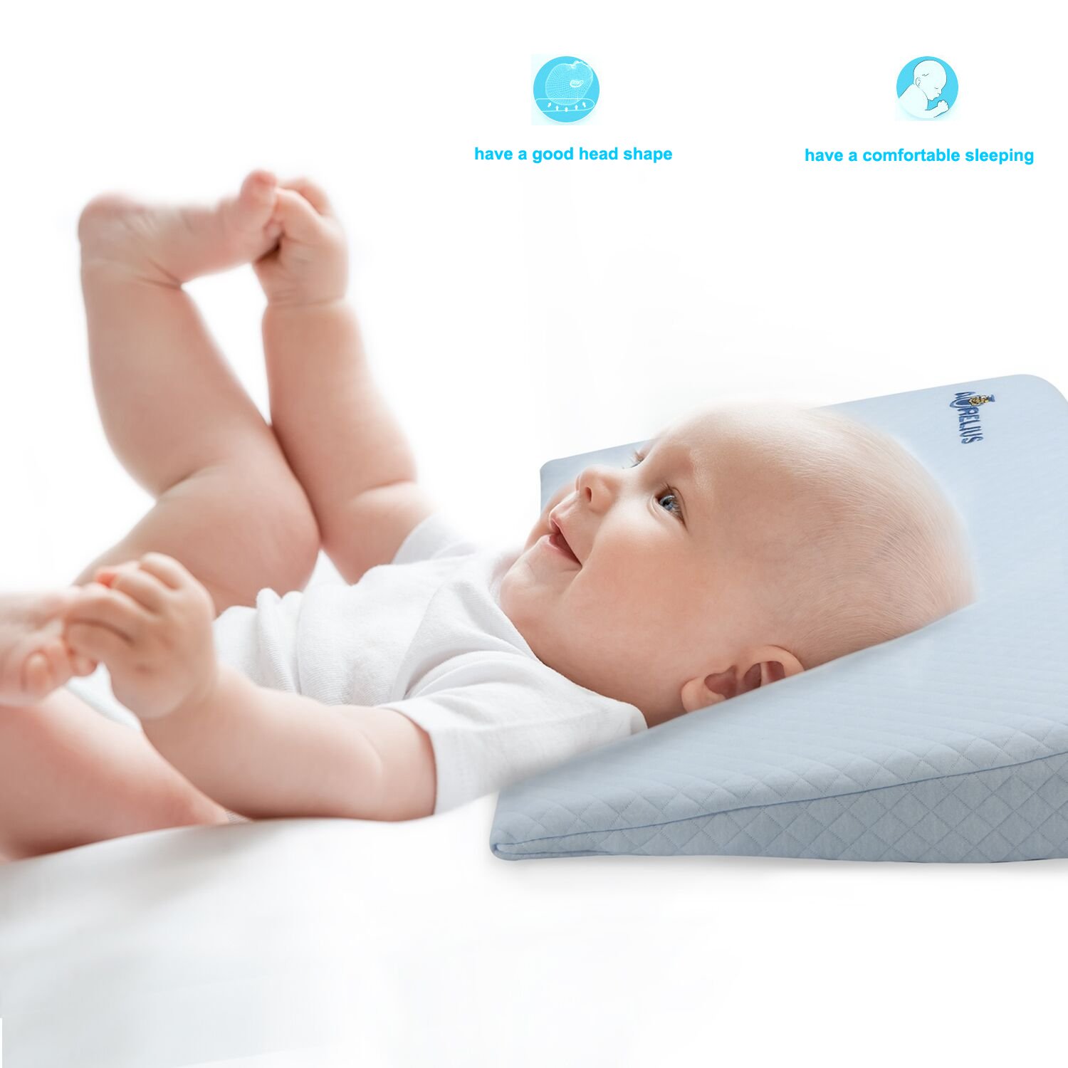 wedge pillow for baby flat head