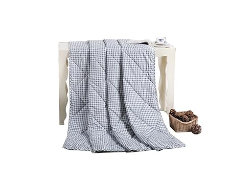 HCJXLB FJXLZ® Sommer-Steppdecke, Klimaanlage Steppdecke Cool Thin Washable Single Double Klimaanlage Steppdecke 150 * 200cm W