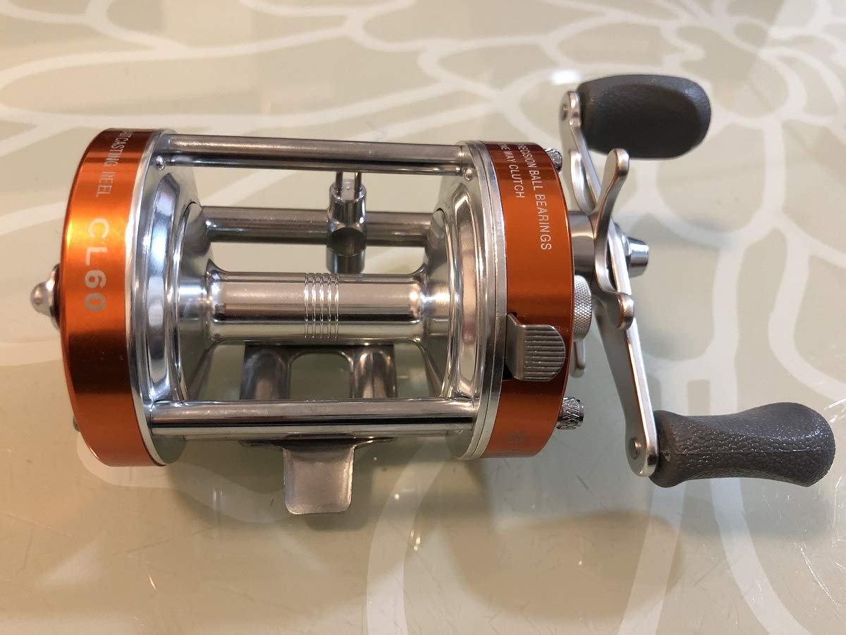 右利き用 4 2 1 オレンジ マスキー 2 1 B07pyndntk ベイトキャスティングリール キャットフィッシュ Cl60 リール Mingyang 釣り用具比 海水釣り リール 本物保証