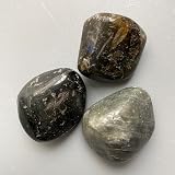 VIE Tumbled Labradorite Crystals, Pack of 6, Polished Stones 2-3 cm view 2