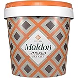 Maldon Salt, Smoked Sea Salt Flakes, 1.1 lb (500 g), Bulk Tub, Kosher, Natural, Gently Smoked Over Oak, Handcrafted, Gourmet,