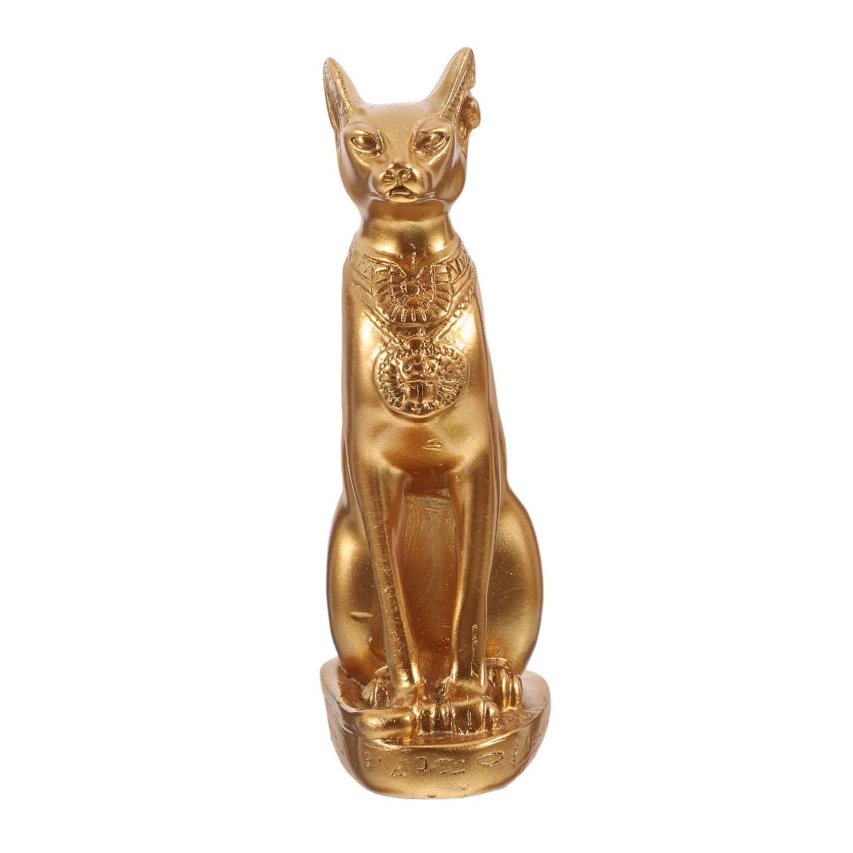 TOPBATHY Egyptian Cat God Ornament Resin Craft 4.17 Inch Ancient Egyptian Statue Tabletop Decoration for Home Office Desk Unique Figurine