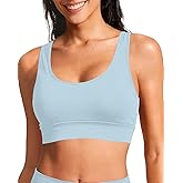 Holipick Women's Sports Bra Bikini Top Criss Cross Scoop Neck Swimsuit Bathing Suit Top Only