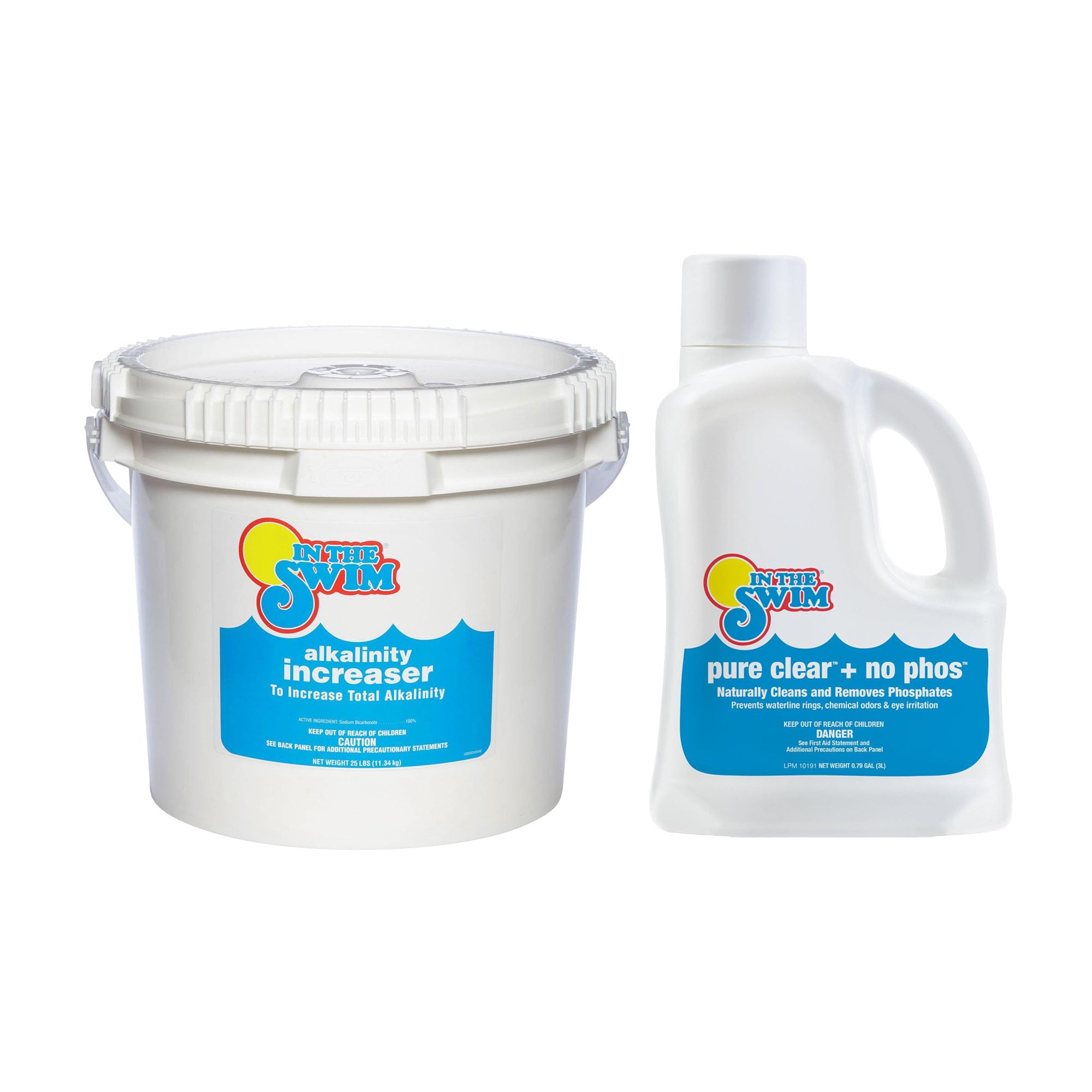 In The Swim Water Balance & Clarity Bundle - 25Lb Alkalinity Increaser + Pure Clear No Phos 3L Image
