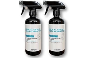 THE STINK SOLUTION Medical & Commercial Grade Odor Eliminator for Cast Removal, Colostomy, Incontinence, Wound Smell, & Ostomy Odor in Hospitals & Clinics, Fragrance Free Unscented Odor Neutralizer Spray 2 16 oz Bottles