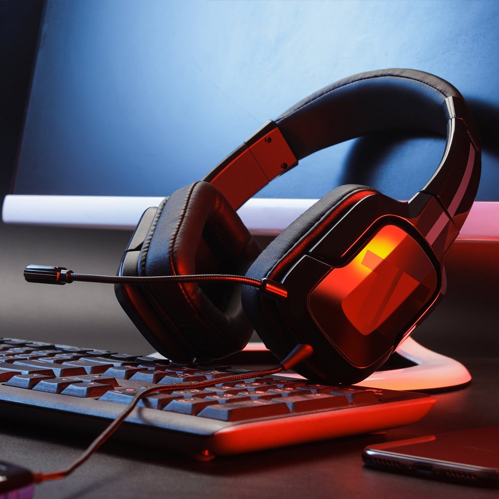 TRITTON Kama Plus Stereo Gaming Headset with 3.5mm Connector and Mic for Sony PS4, XBOX ONE X and XBOX ONE S, Nintendo Switch and Mobile Devices