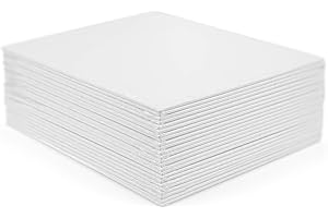 Tosnail 24 Pack 8" x 10" Canvas Panels Canvas Boards for Painting Party