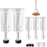MRbrew 3-Piece Airlock, 5 Set Fermentation Airlock Kit with Mason Jar Grommet & Carboy Jug Bottle Bucket #6 Drilled…