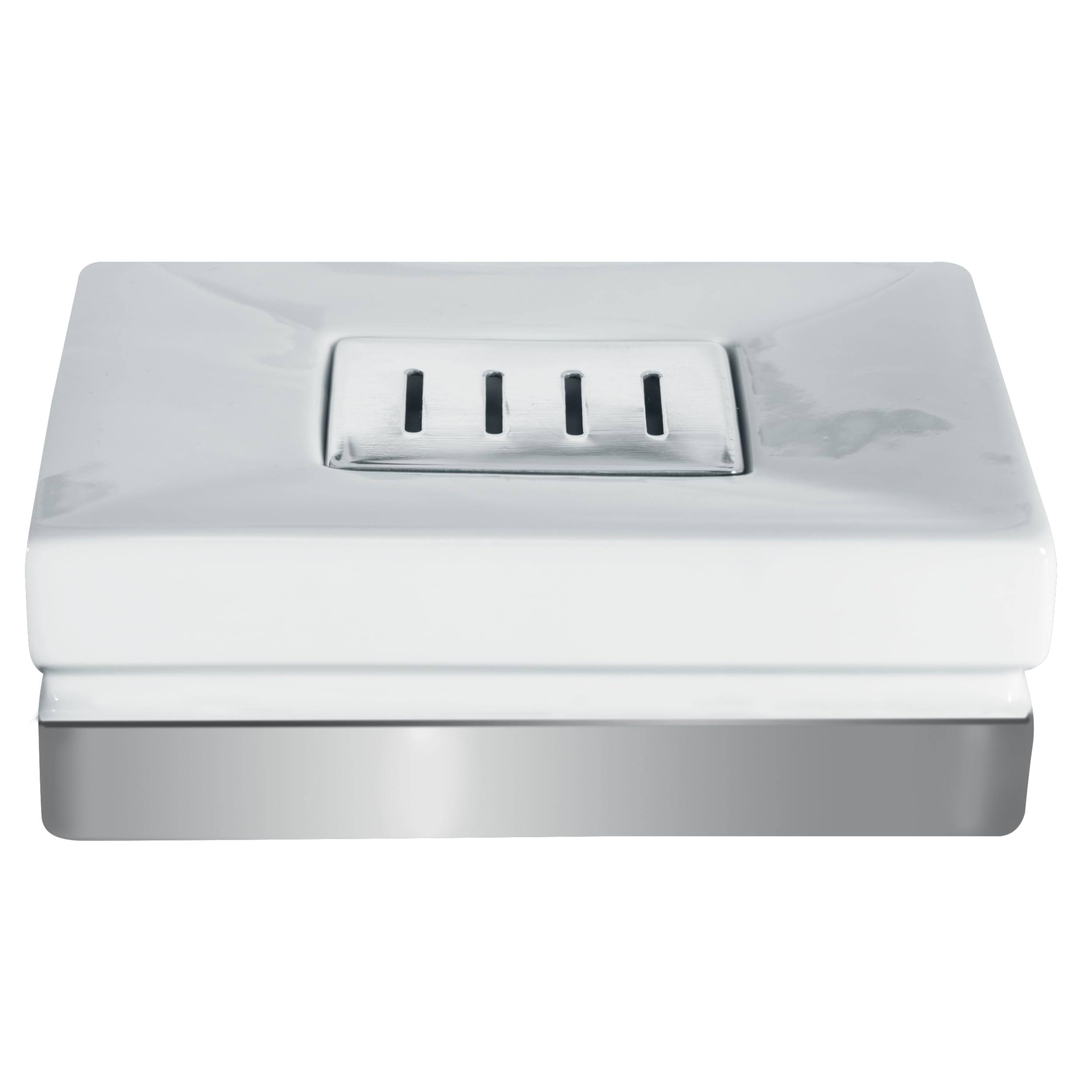 Spirella 10.17970 Porcelain Roma Soap Dish, White/Silver