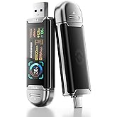 MOVE SPEED 128GB USB Drive with Smart Display 1090MB/s USB 3.2 Gen2 and Type C SSD Memory Stick for ProRes 4K Video iPhone 17/16/15, Android Phone, Windows, Mac, Tablet