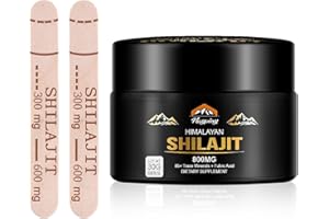 naypiny Shilajit Pure Himalayan Organic Resin - 800mg Maximum Potency Natural Organic Shilajit Resin with 85+ Trace Minerals & Fulvic Acid for Energy, Immune Support, Men & Women, 30 Grams