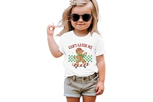 Yawtaut Toddler Christmas Shirt Girls Boys Christmas Tree Outfit Kids Xmas Tee Feelin' Jolly Holiday Short Sleeve Tops