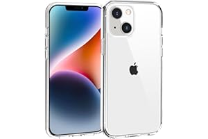 TENOC Phone Case Compatible with iPhone 13 & iPhone 14, Clear Case Shockproof Protective Bumper Slim Cover for 6.1 Inch
