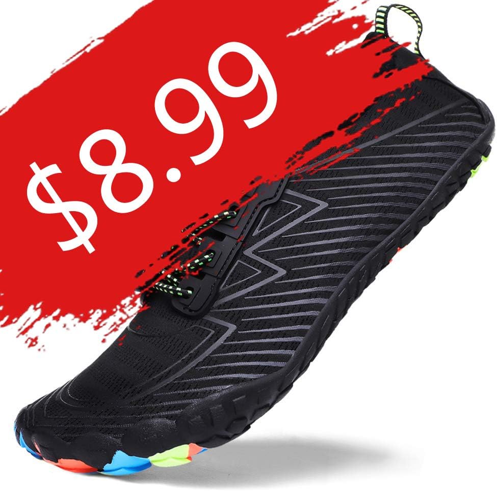 Runfon Water Shoes for Women Barefoot Quick-Dry Aqua Shoes Swim Shoes for Beach Swim Surf Yoga Exercise