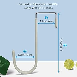 FYY Over The Door Hooks, 4 Pack Door Hangers Hooks