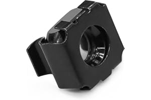 Evecad 50 Packs 10-32 Cage Nuts, Zinc Plated Sliding U Nut, Clip-On Nut, Black