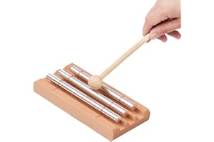 Qsanpel Meditation Chimes Trio Attention Getters for Responsive Classroom Teachers Mindfulness Energy Chime Sound Healing Instruments Yoga Chimes for Classroom