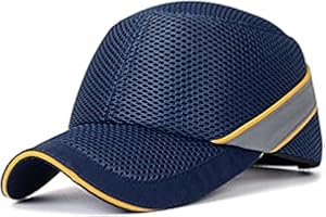 FIYONK Work Safety Protective Helmet Bump Cap Hard Inner Shell Baseball Hat Style for Work Factory Shop Carrying Head Protection