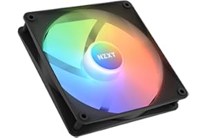 NZXT F140 RGB Core - 140mm Hub-Mounted RGB Fan - 8 Individually-Addressable LEDs - Semi-Translucent Blades - High Static Pressure & Airflow - Quiet Operation - PWM Control - CAM Software - Black