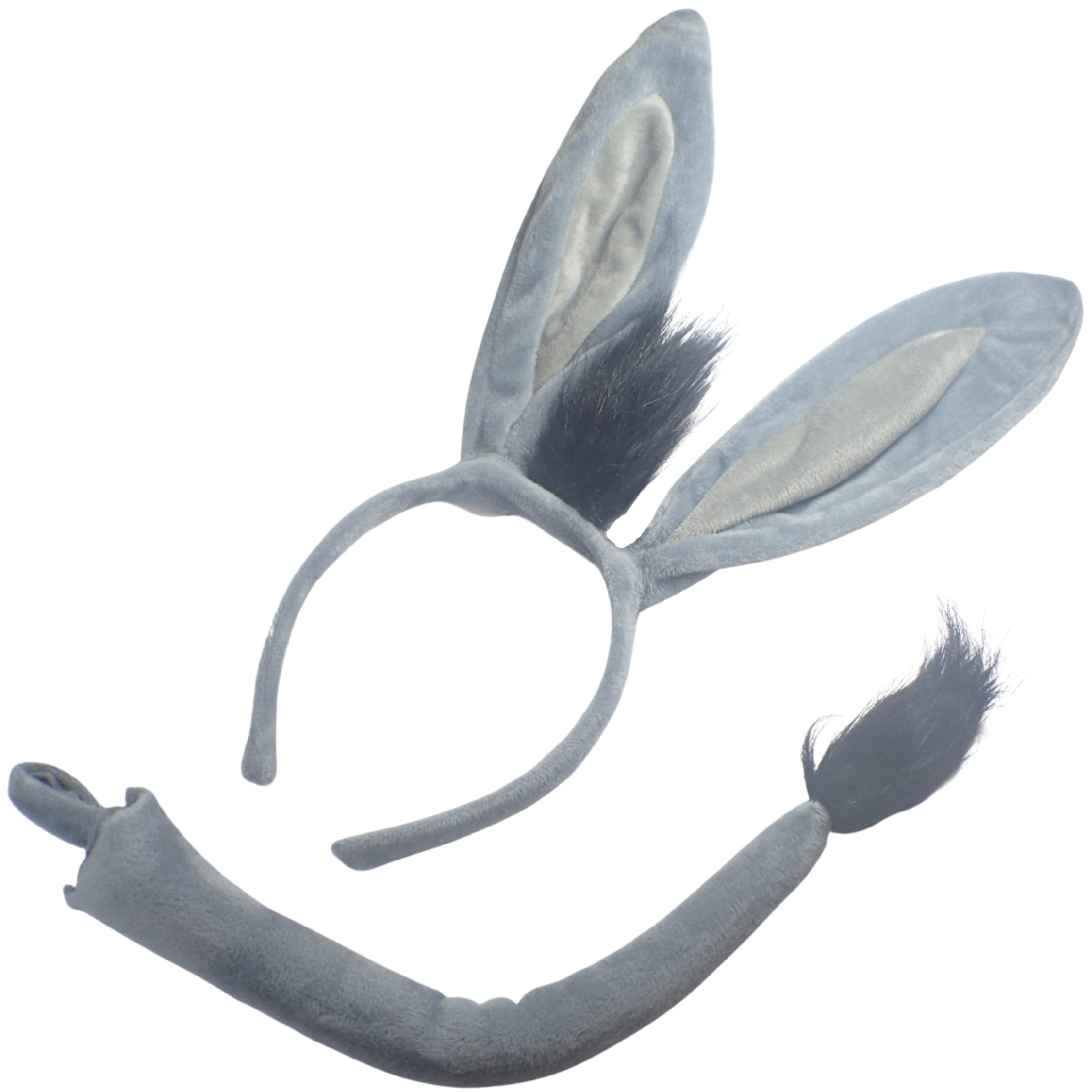 Topkids Accessories Animal Head Bands Adult Women, Kids, Headbands Men, Hen Party, Fancy Dress, Farm Plush Donkey Cow Sheep Christmas Headbands for Adults, Tail & Hair Band Costume