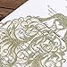 ponatia 25PCS Lacer Cut Wedding Invitations Card Hollow Bride Invitations Cards for Wedding Bridal Invitation Engagement Invitations Cards (Champagne Gold Glitter)