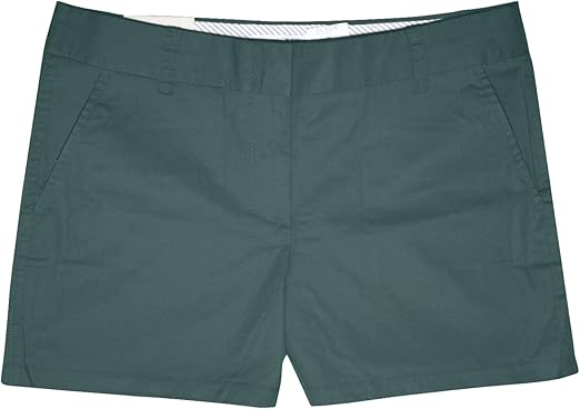 J Crew Factory Women S 4 Cotton Chino Shorts 0 Jade Green