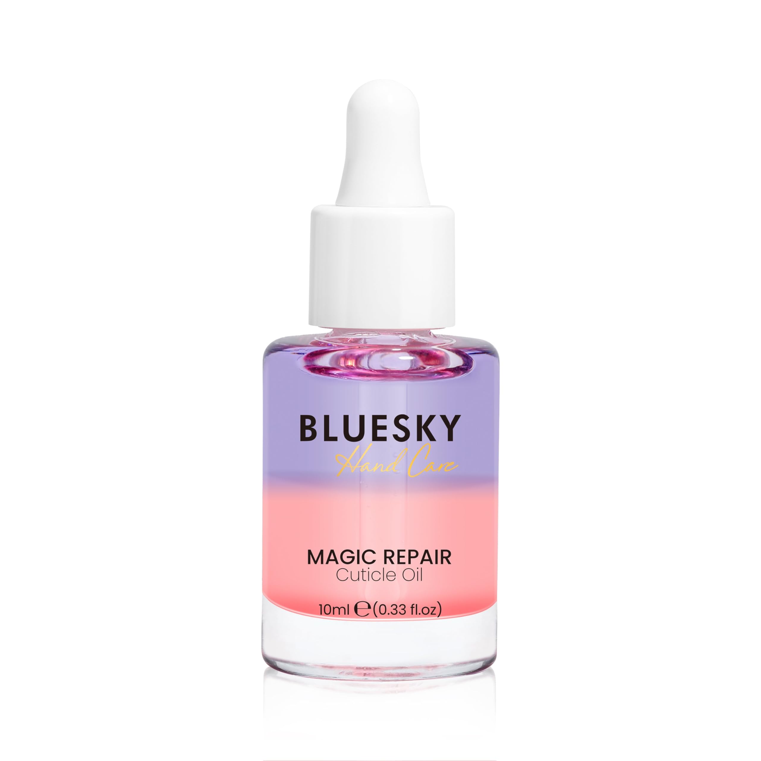 Bluesky Magic Repair Cuticle Oil for Nails 10ml - Dual-Phase Nail Oil Formula - Cuticle Care with Macadamia Almond Jojoba for Damaged Nails - Natural Nail Treatment