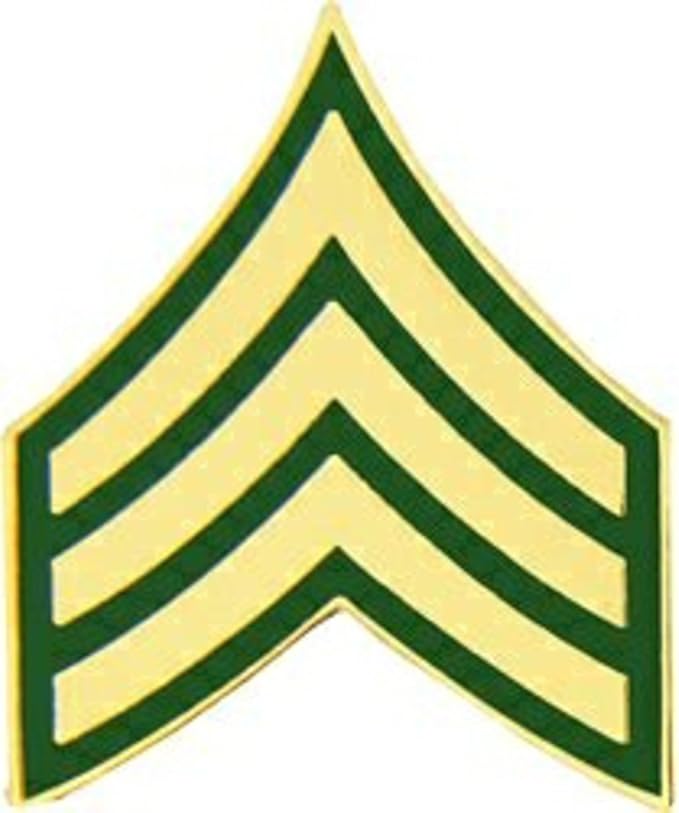 Amazon HMC US Army E 5 SGT Sergeant Lapel Pin Or Hat Pin Green 