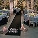 and The Two Shall Become One Black Wedding Aisle Runner (100 feet Long) Great for Modern Weddings