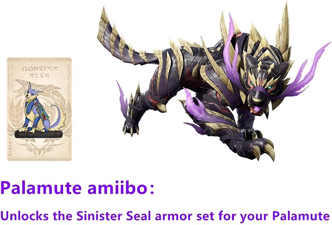 9pcs Monster Hunter Rise NFC Amiibo Card, Palamute, Palico, Magnamalo. Compatible Switch, Switch Lite.: Toys & Games