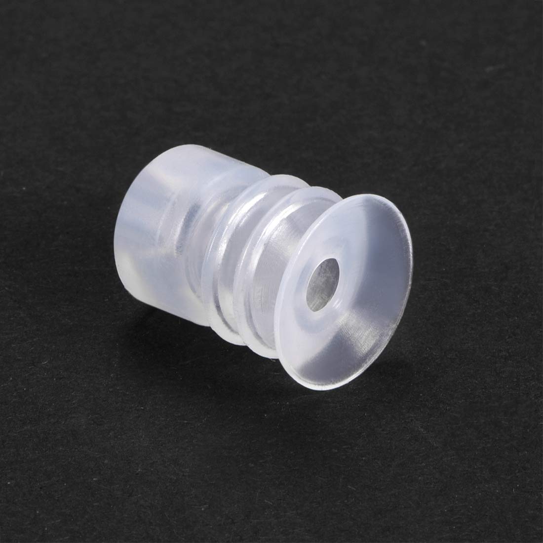sourcing map Bellows Suction Cup,10mm Diameter x M5 Joint Silicone Vacuum Industrial Pneumatic Suction Cup - Image 4