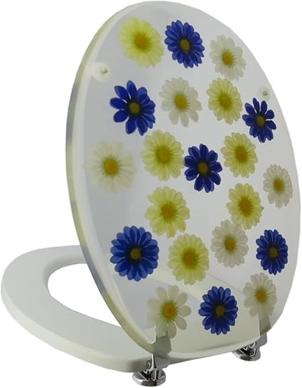 abattant wc fleurs