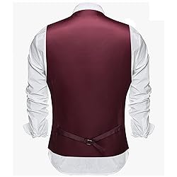 Barry.Wang Mens Dark Purple Vest Formal/Leisure
