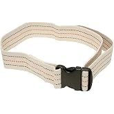 FabLife 50-5131-36 Gait Belt, Quick Release Plastic Buckle, Cream with colored stitching, 36" Size