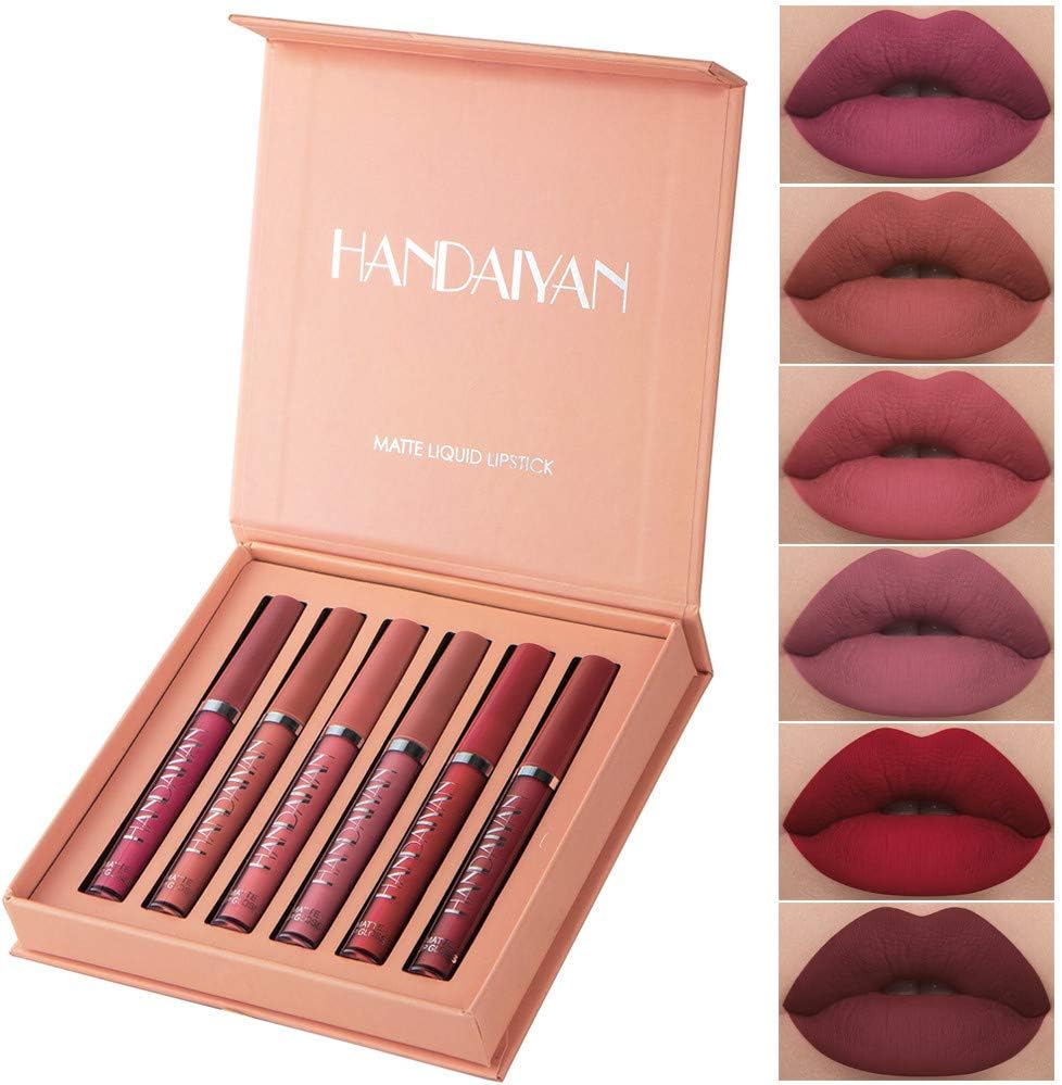 Mouth Lipstick, Ladies Beauty Makeup Sexy Hydrating Long Lasting Matte Lip Gloss Lipstick Lipstick A