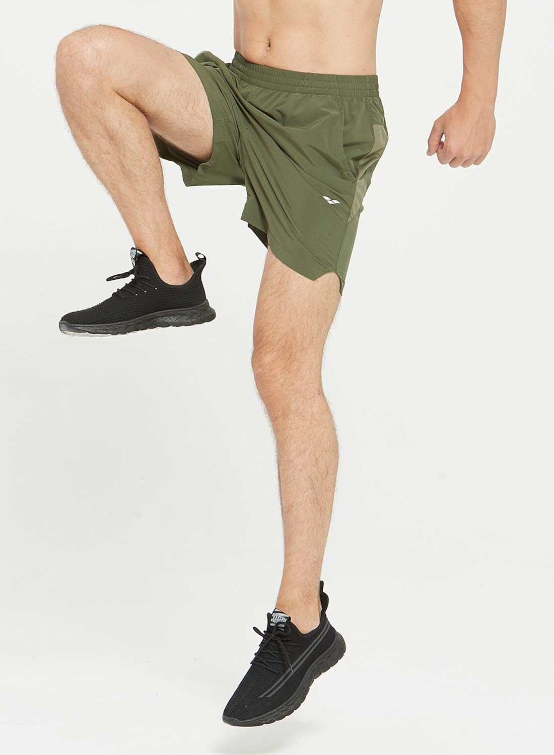 MIER Men's Workout Running Shorts Quick Dry Active 5 Inches Shorts with Pockets, Lightweight and Breathable: Clothing