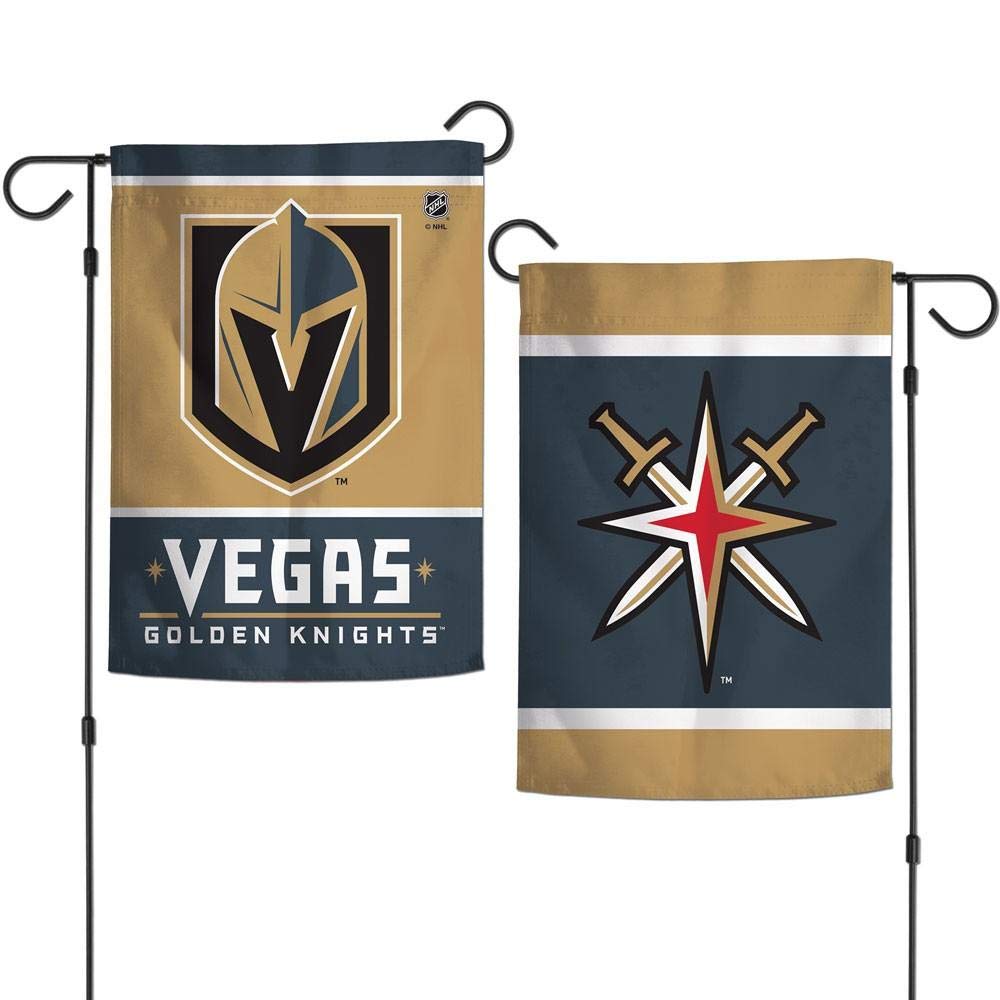 WinCraft NHL Vegas Golden Knights 12x18 Garden Style 2 Sided Flag, One Size, Team Color
