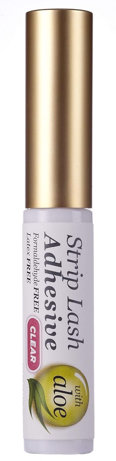 KISS Strip Eyelash Adhesive, Clear, 0.17 Ounce : Beauty